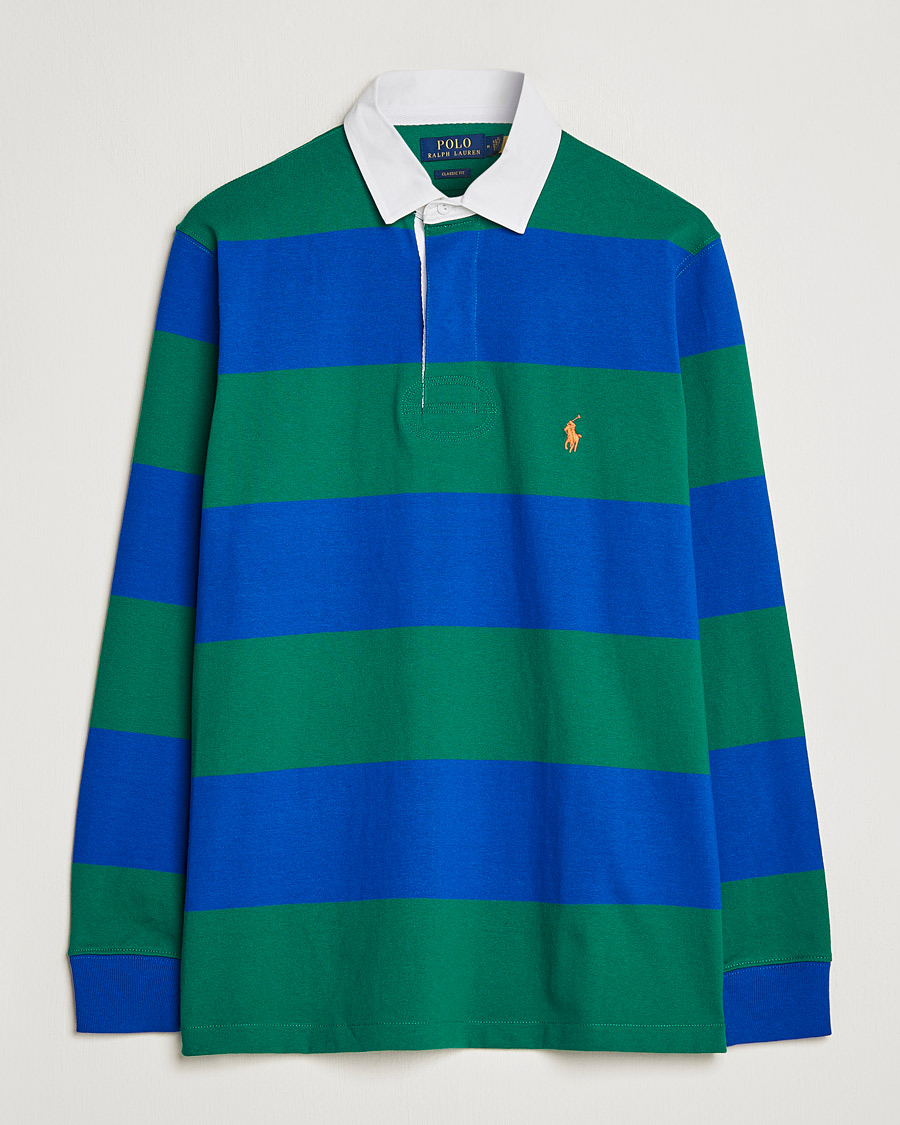 Uomini | Maglieria | Polo Ralph Lauren | Jersey Striped Rugger Blue/Green