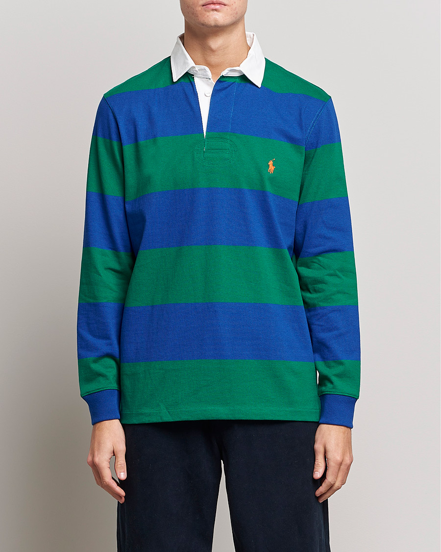 Uomini | Maglieria | Polo Ralph Lauren | Jersey Striped Rugger Blue/Green