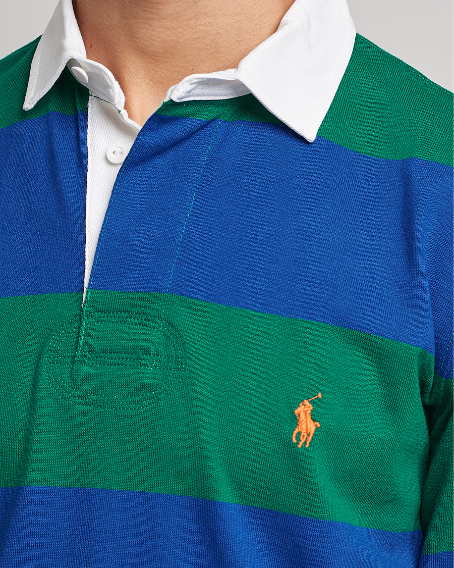 Uomini | Maglieria | Polo Ralph Lauren | Jersey Striped Rugger Blue/Green