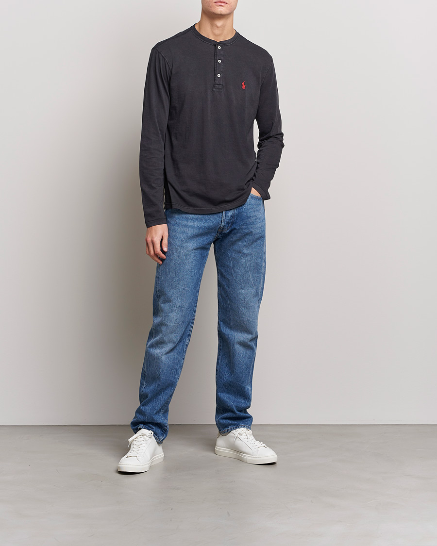 Uomini | Maglieria | Polo Ralph Lauren | Slub Jersey Henley Black
