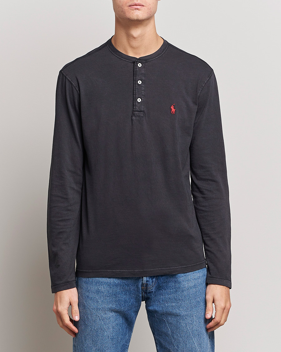 Uomini | Maglieria | Polo Ralph Lauren | Slub Jersey Henley Black