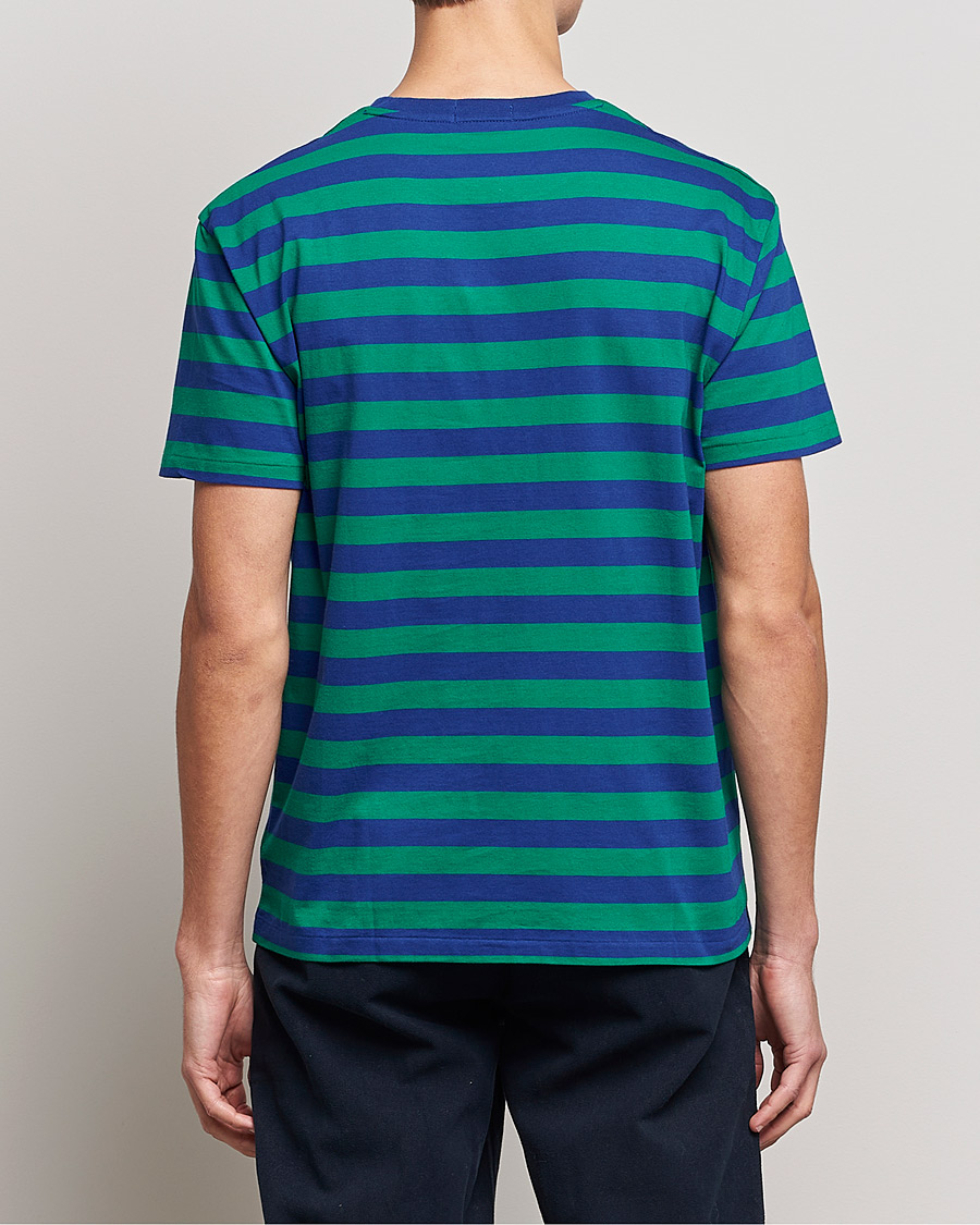 Uomini | T-shirt | Polo Ralph Lauren | Striped Crew Neck T-Shirt Green/Navy