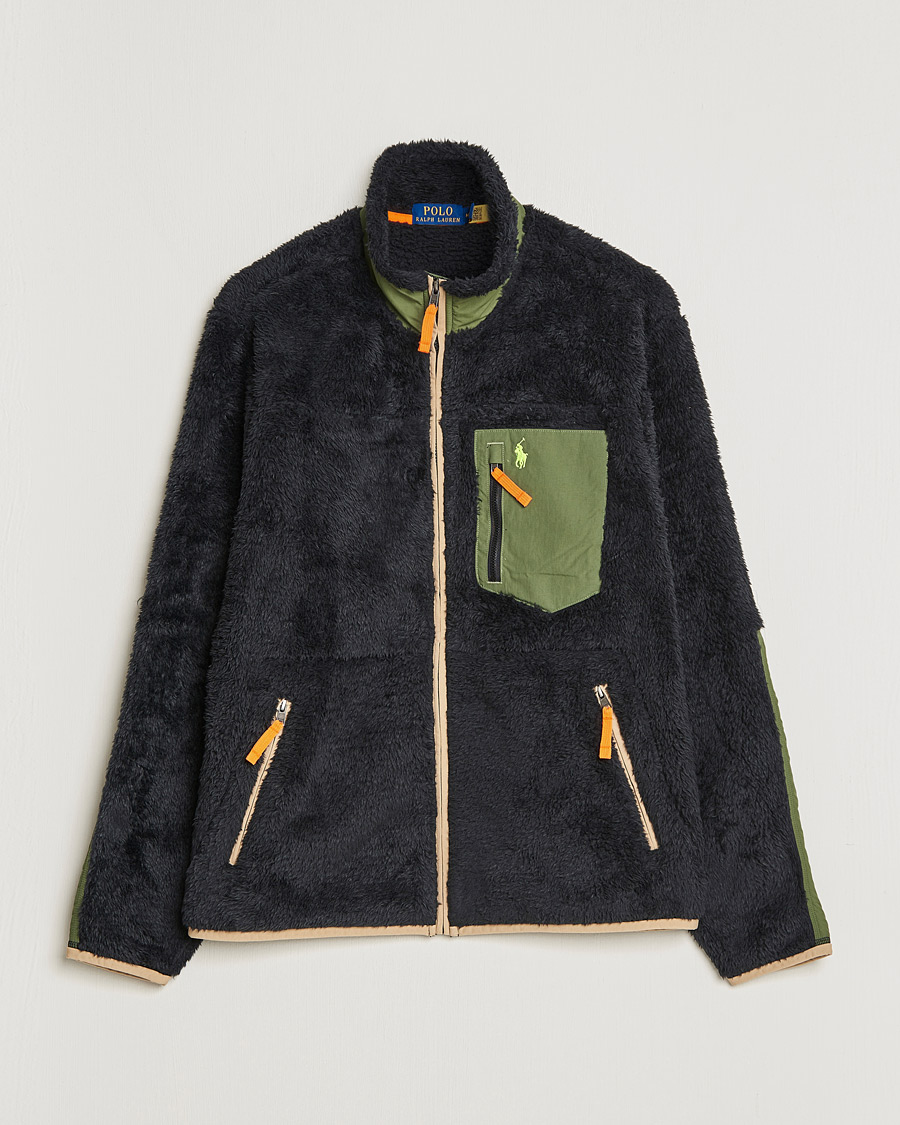Uomini | Maglieria | Polo Ralph Lauren | Curly Sherpa Full Zip Black Multi