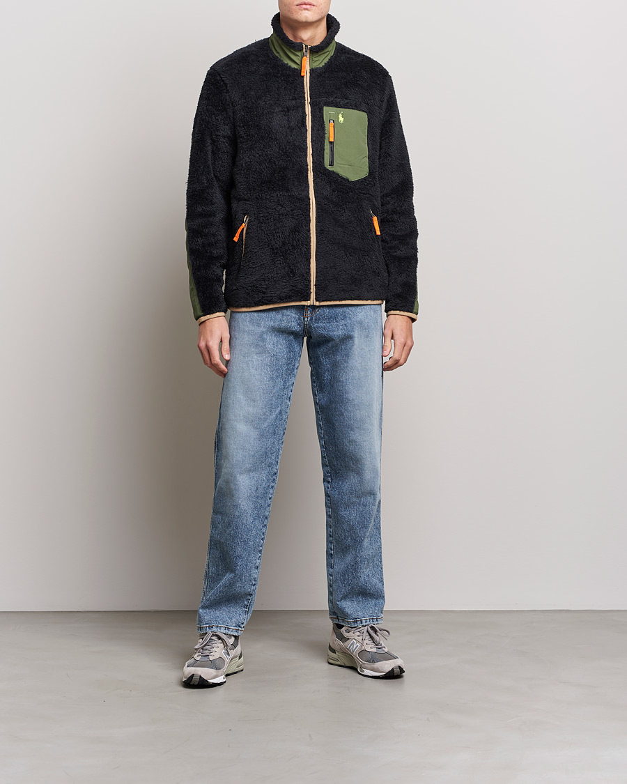 Uomini | Maglieria | Polo Ralph Lauren | Curly Sherpa Full Zip Black Multi