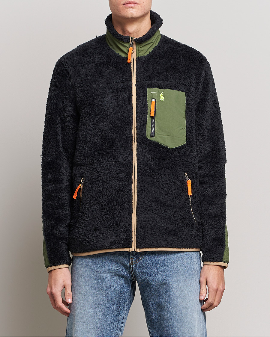 Uomini | Maglieria | Polo Ralph Lauren | Curly Sherpa Full Zip Black Multi