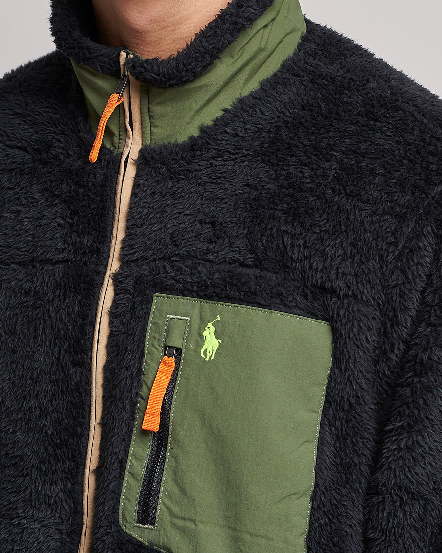 Uomini | Maglieria | Polo Ralph Lauren | Curly Sherpa Full Zip Black Multi