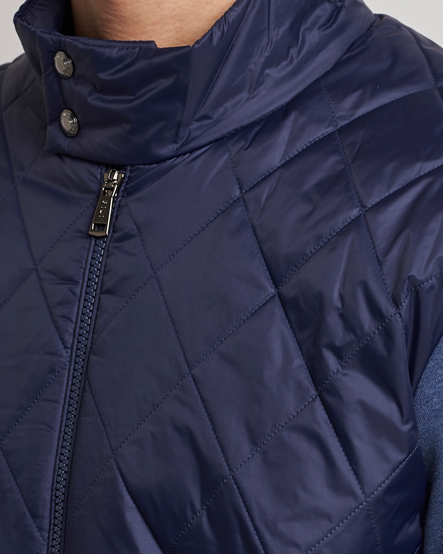 Uomini | Maglieria | Polo Ralph Lauren | Tech Double Knit Hybrid Full Zip Newport Navy