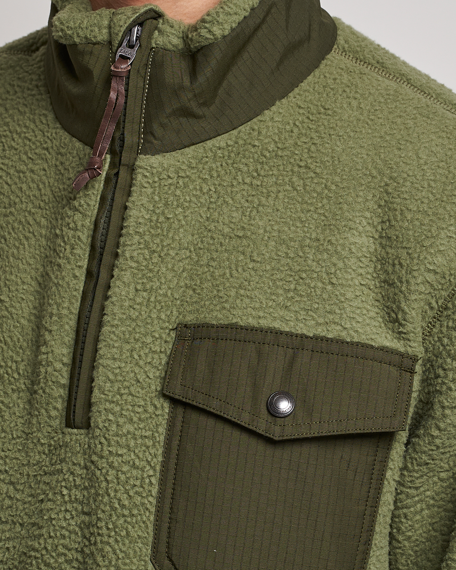 Uomini | Maglieria | Polo Ralph Lauren | Curly Sherpa Half Zip Company Olive