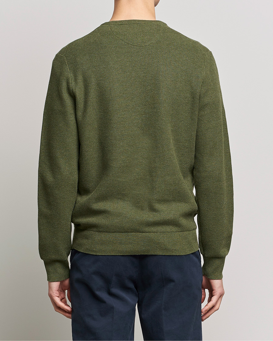 Uomini | Maglieria | Polo Ralph Lauren | Textured Knitted Crew Neck Olive Heather