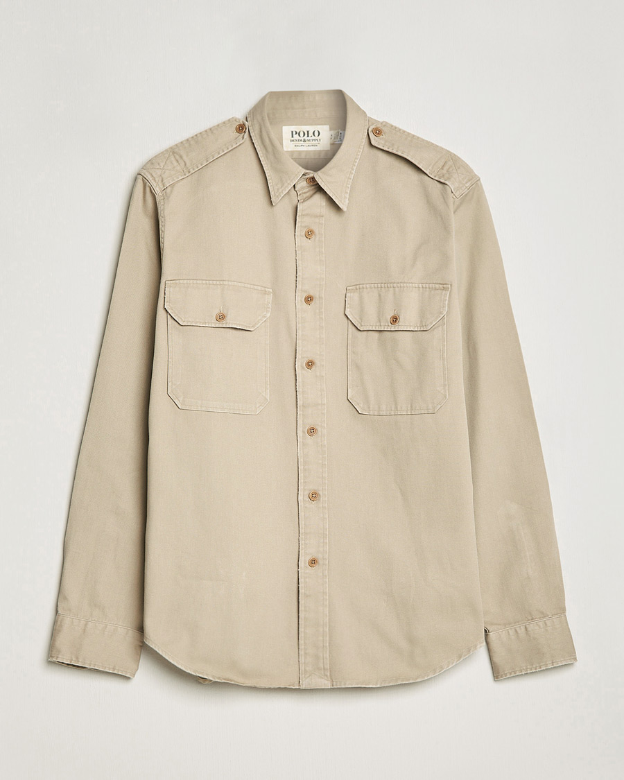 Uomini | Camicie | Polo Ralph Lauren | Twill Safari Pocket Overshirt Khaki