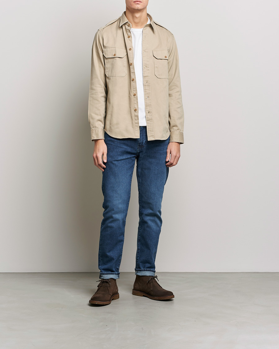 Uomini | Camicie | Polo Ralph Lauren | Twill Safari Pocket Overshirt Khaki