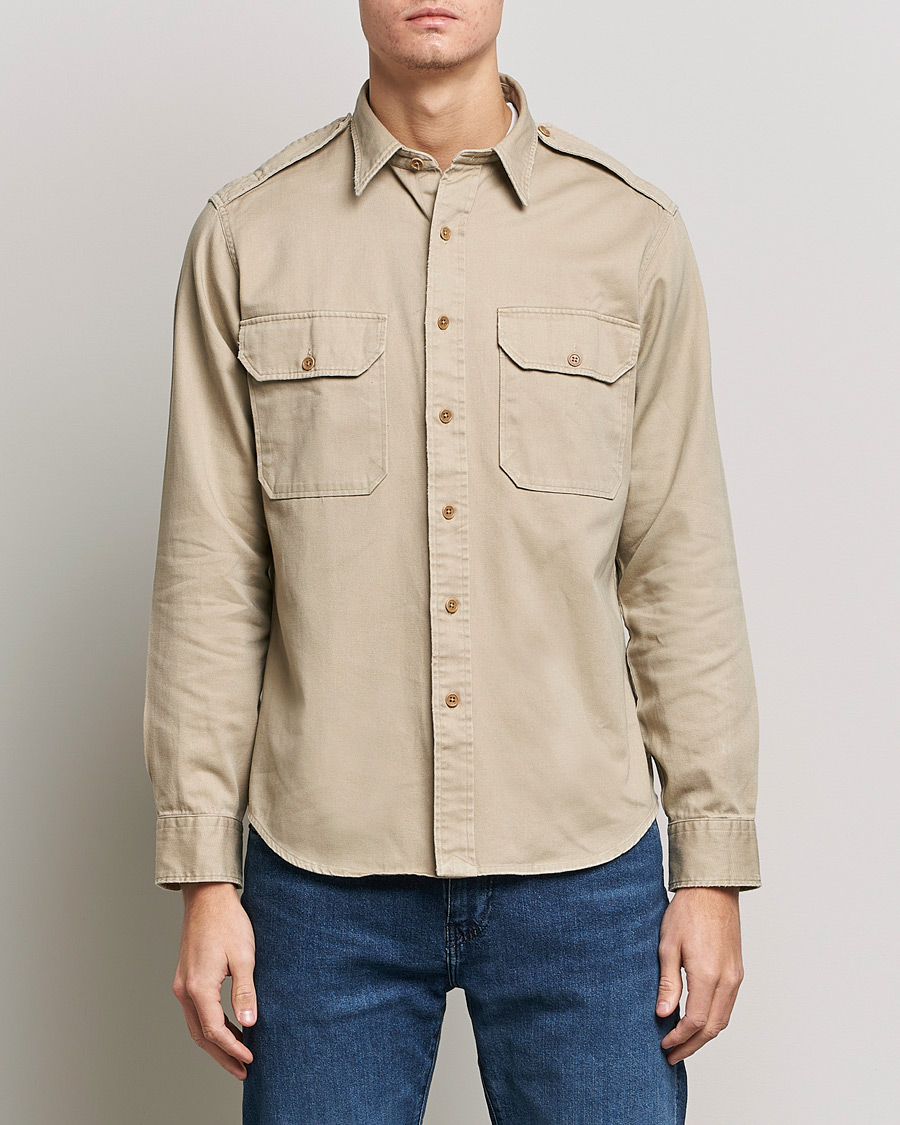 Uomini | Camicie | Polo Ralph Lauren | Twill Safari Pocket Overshirt Khaki
