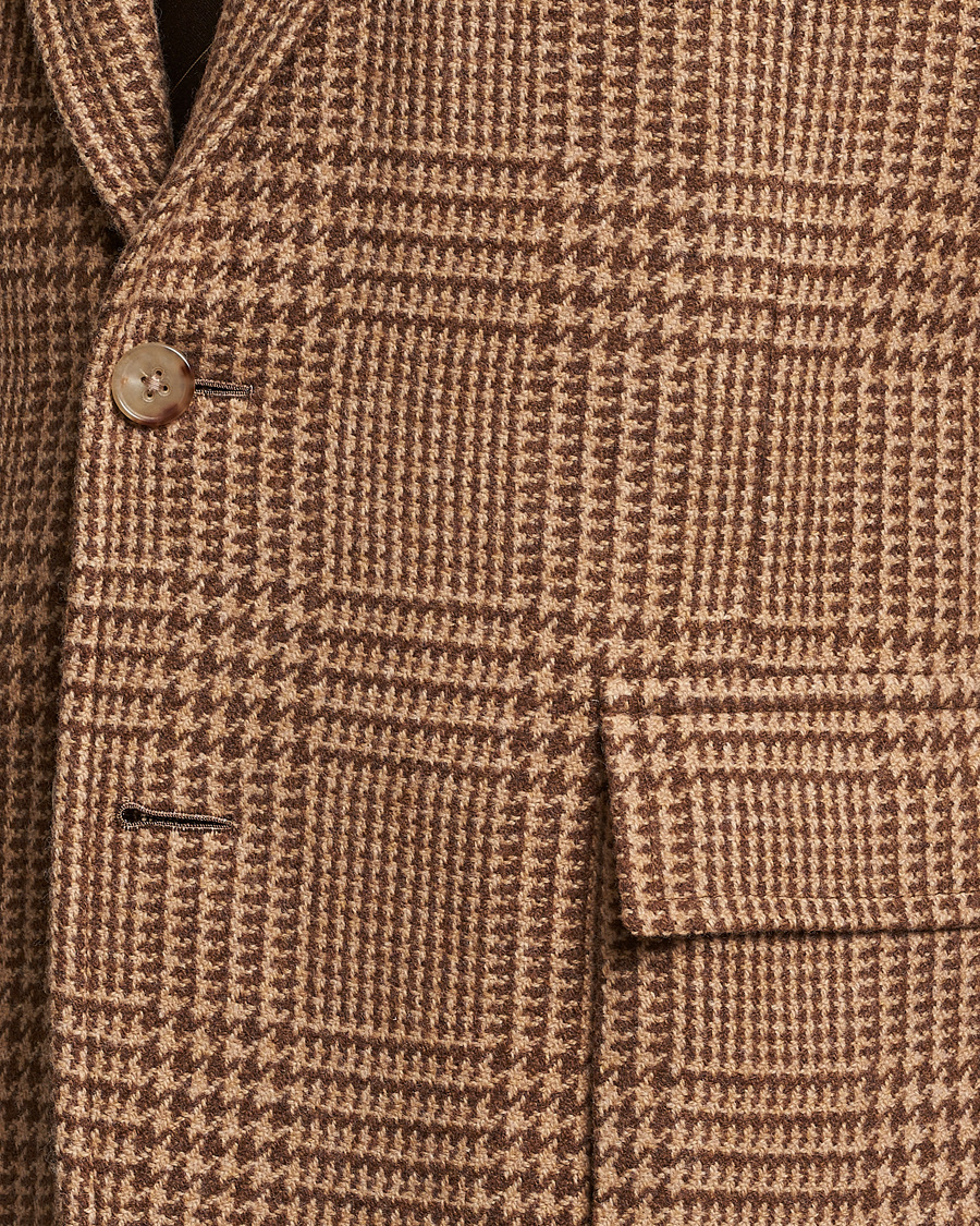 Uomini | Blazers | Ralph Lauren Purple Label | Glenplaid Sportcoat Beige/Brown