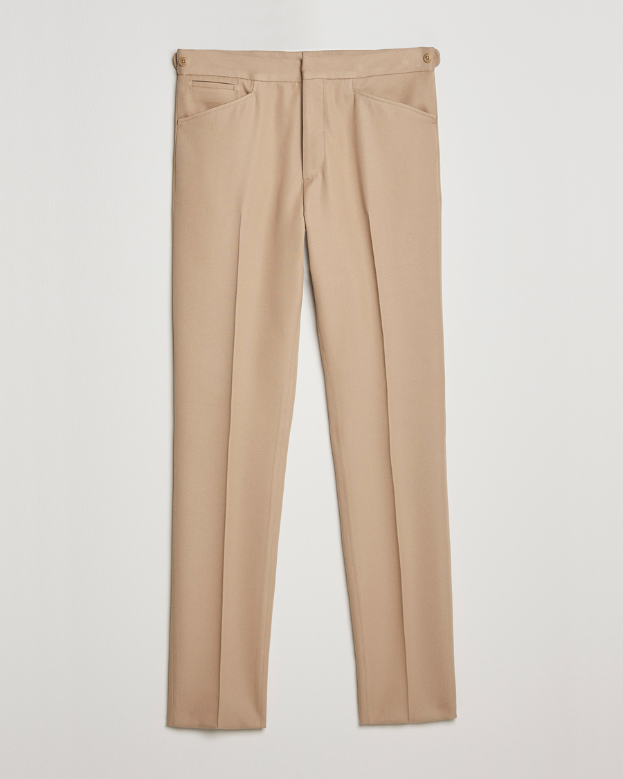 Uomini | Pantaloni | Ralph Lauren Purple Label | Cavalry Twill Trousers Tan