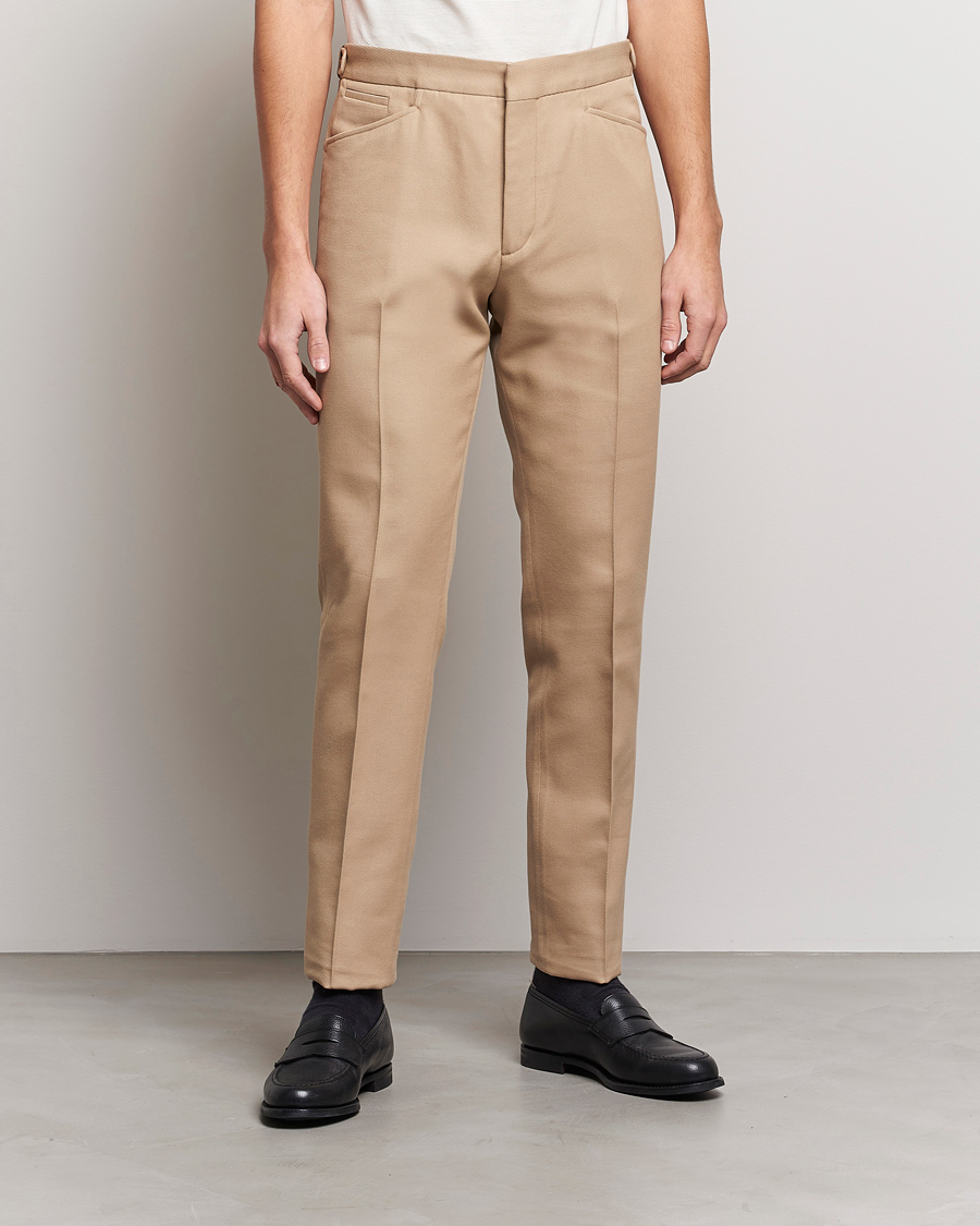 Uomini | Pantaloni | Ralph Lauren Purple Label | Cavalry Twill Trousers Tan