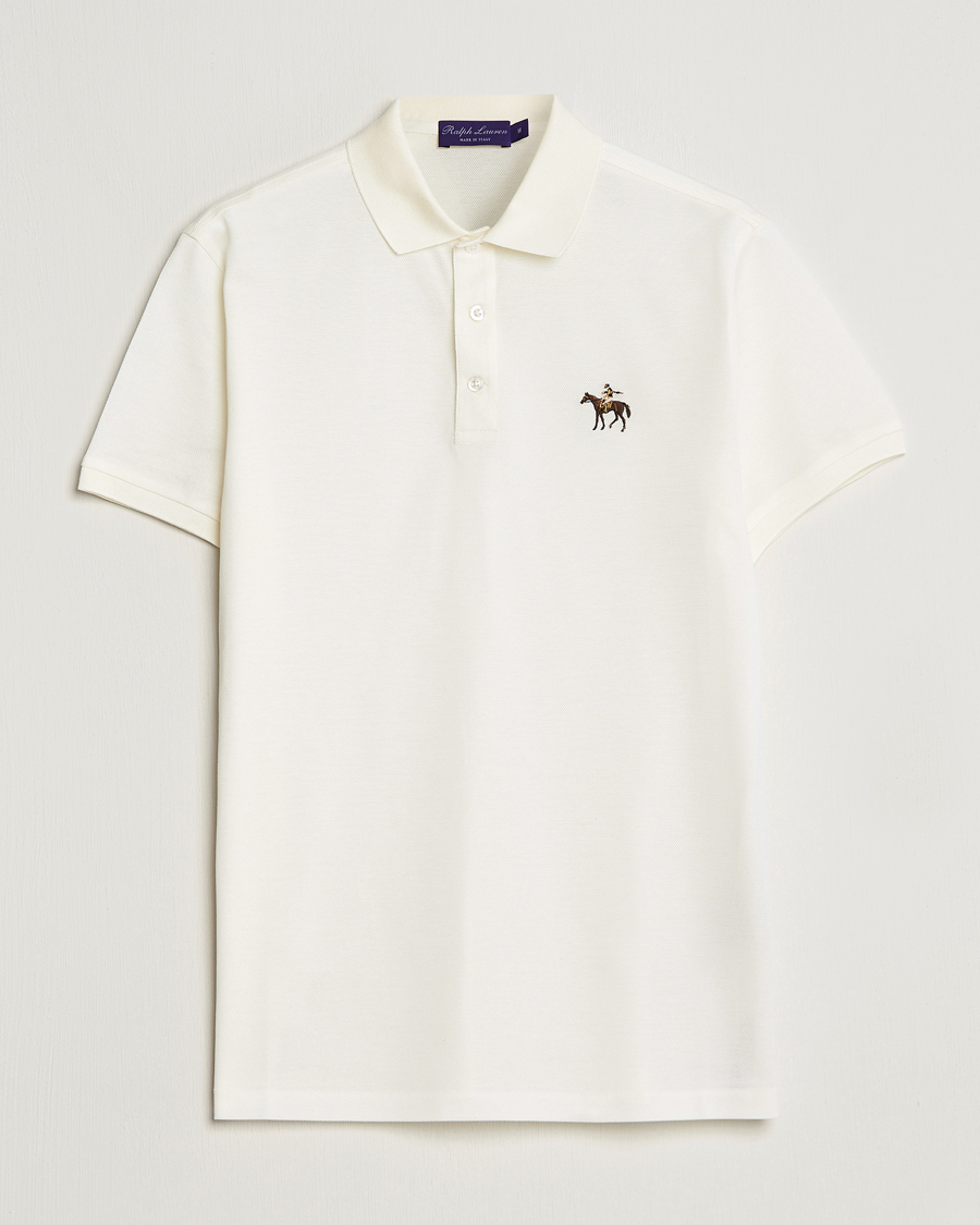 Uomini | Polo | Ralph Lauren Purple Label | Mercerized Cotton Polo Classic Cream