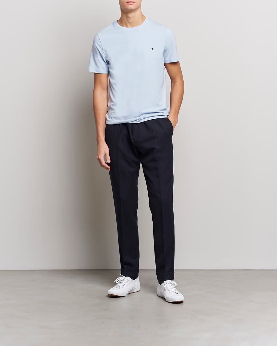 Uomini | T-shirt | Morris | James Crew Neck T-shirt Light Blue