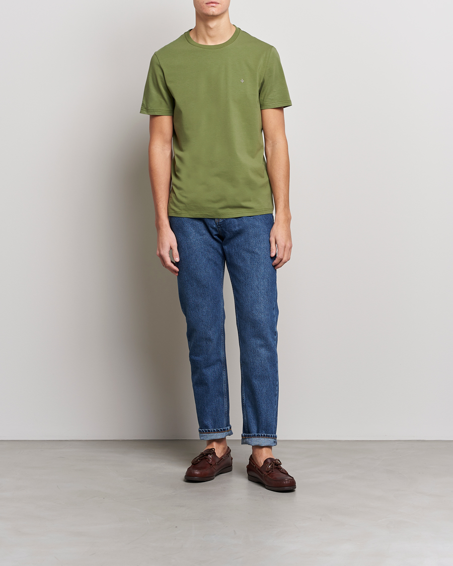 Uomini | T-shirt | Morris | James Crew Neck T-shirt Olive