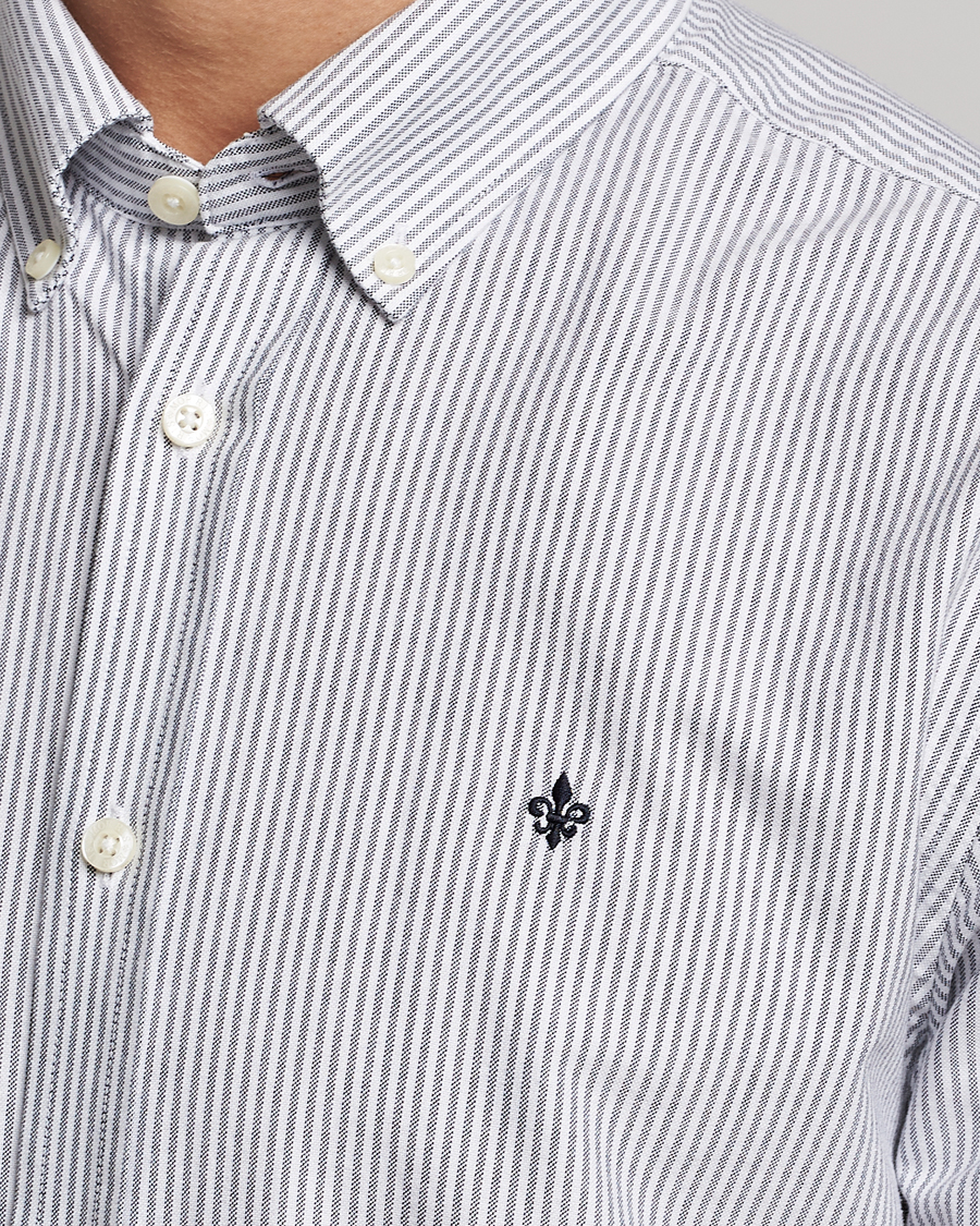 Uomini | Camicie | Morris | Douglas Oxford Striped Shirt Blue