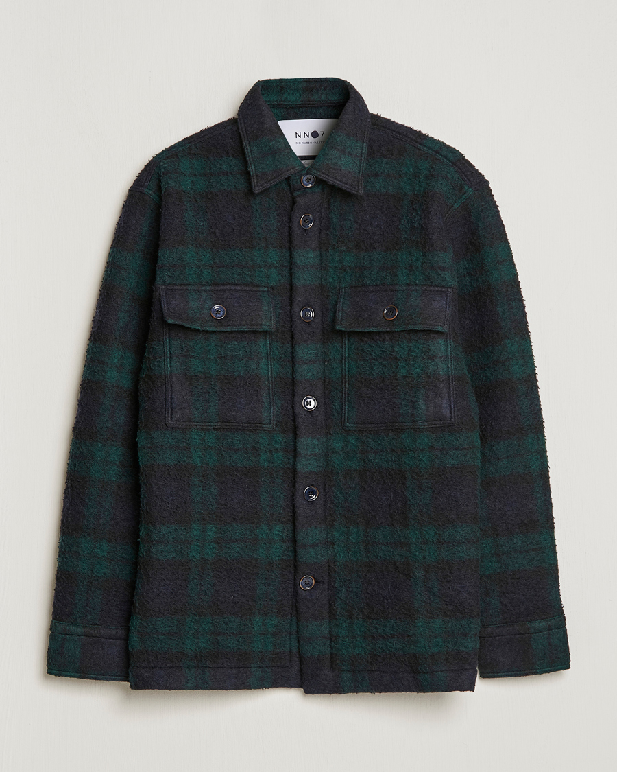 Uomini | Giacche | NN07 | Soren Blackwatch Checked Jacket Navy/Green
