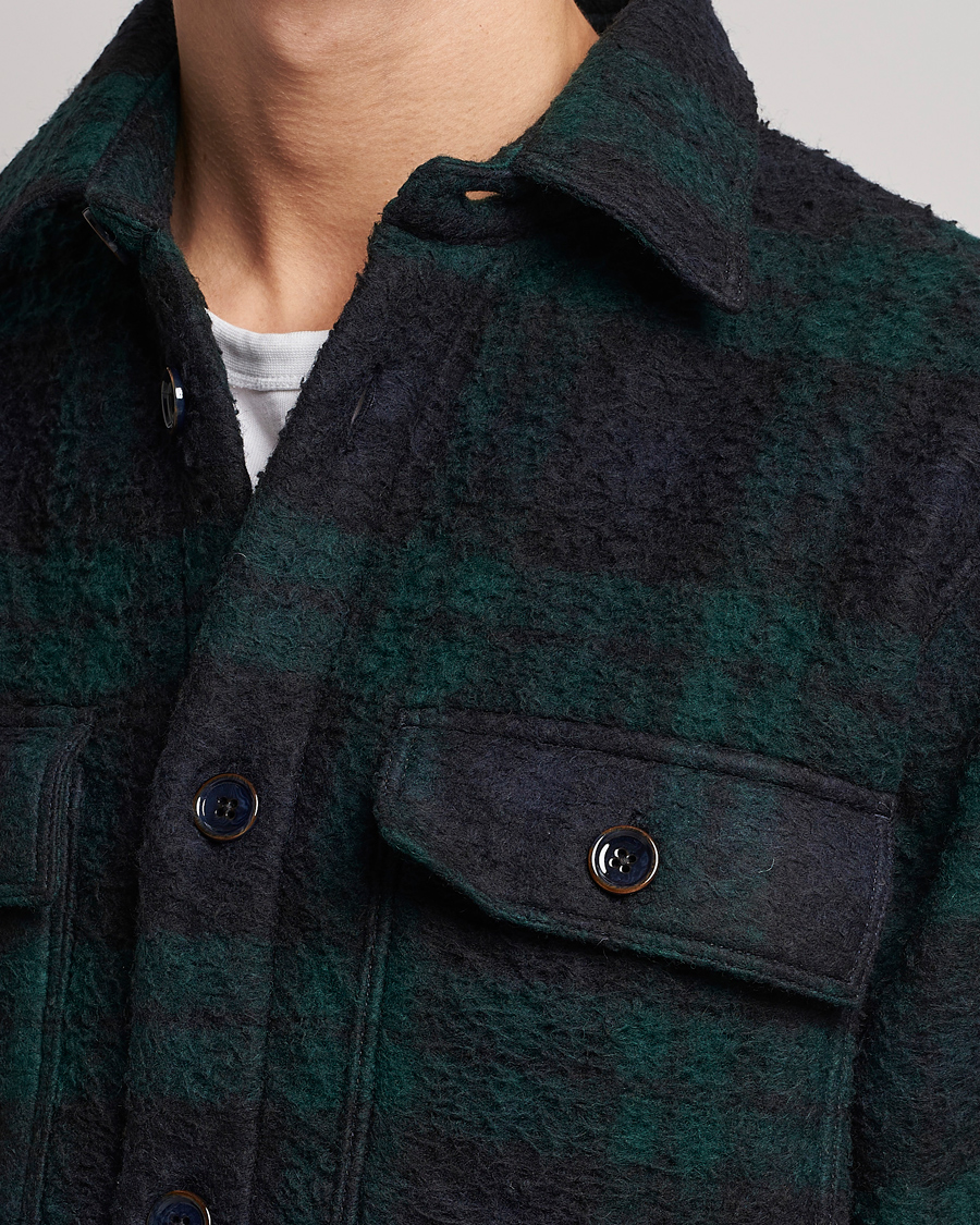 Uomini | Giacche | NN07 | Soren Blackwatch Checked Jacket Navy/Green