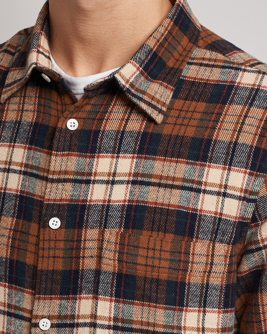 Uomini | Camicie | NN07 | Arne Brushed Cotton Checked Shirt Multi
