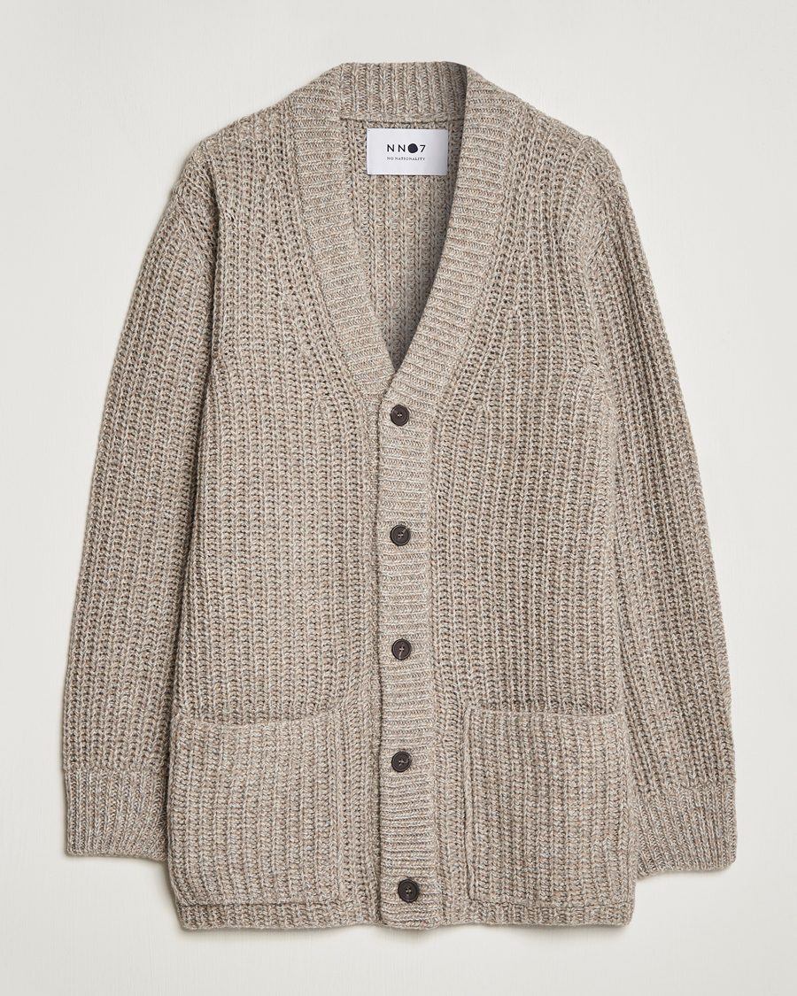 Uomini | Maglieria | NN07 | Benzon Knitted Cardigan Stone