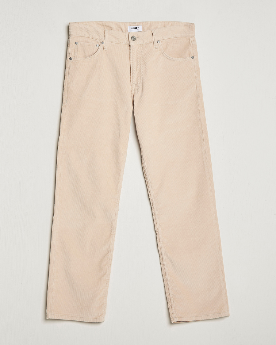 Uomini | Pantaloni | NN07 | Sonny Corduroy 5-Pocket Pants Ecru