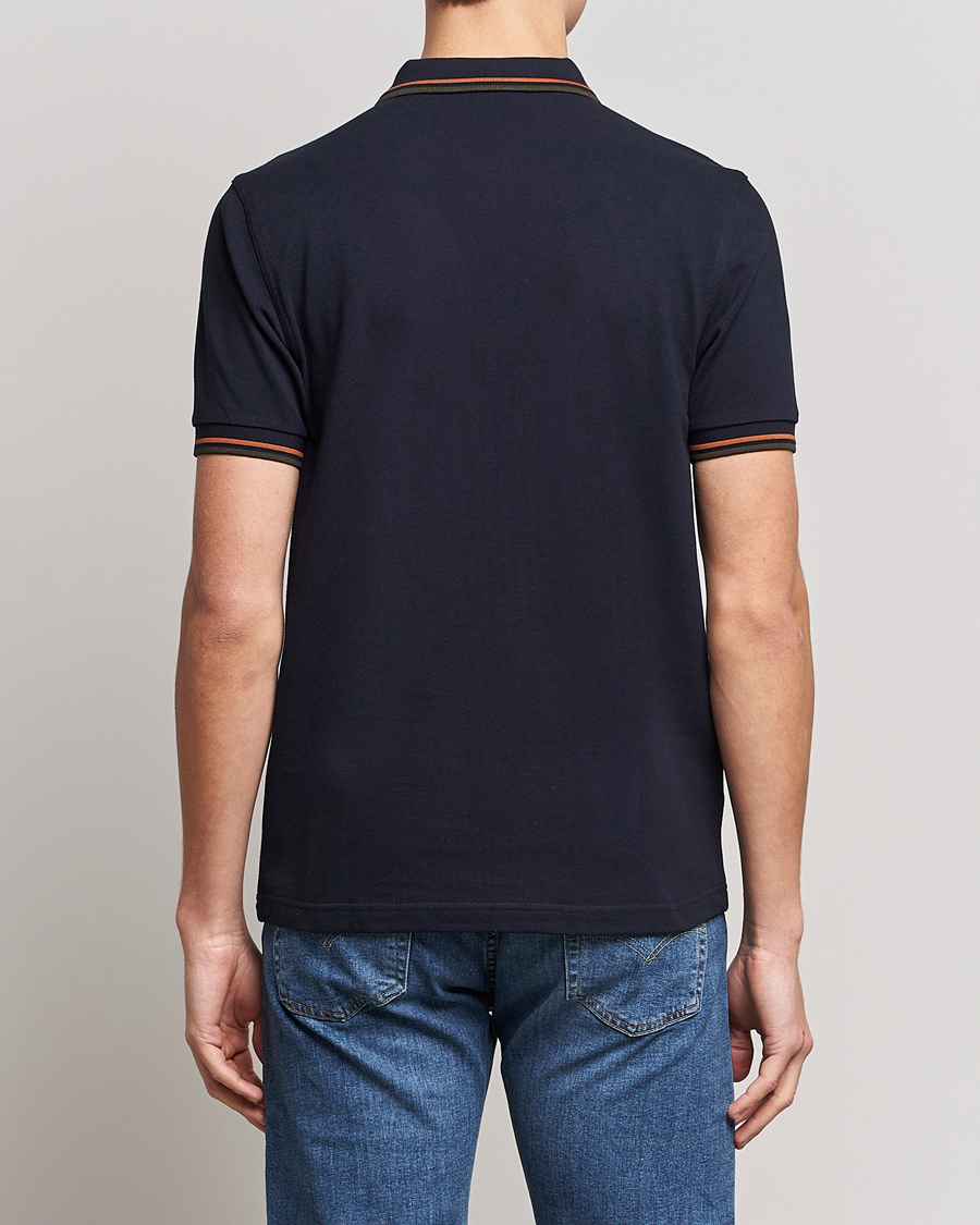 Uomini | Polo | Fred Perry | Twin Tipped Polo Shirt Navy Night Green