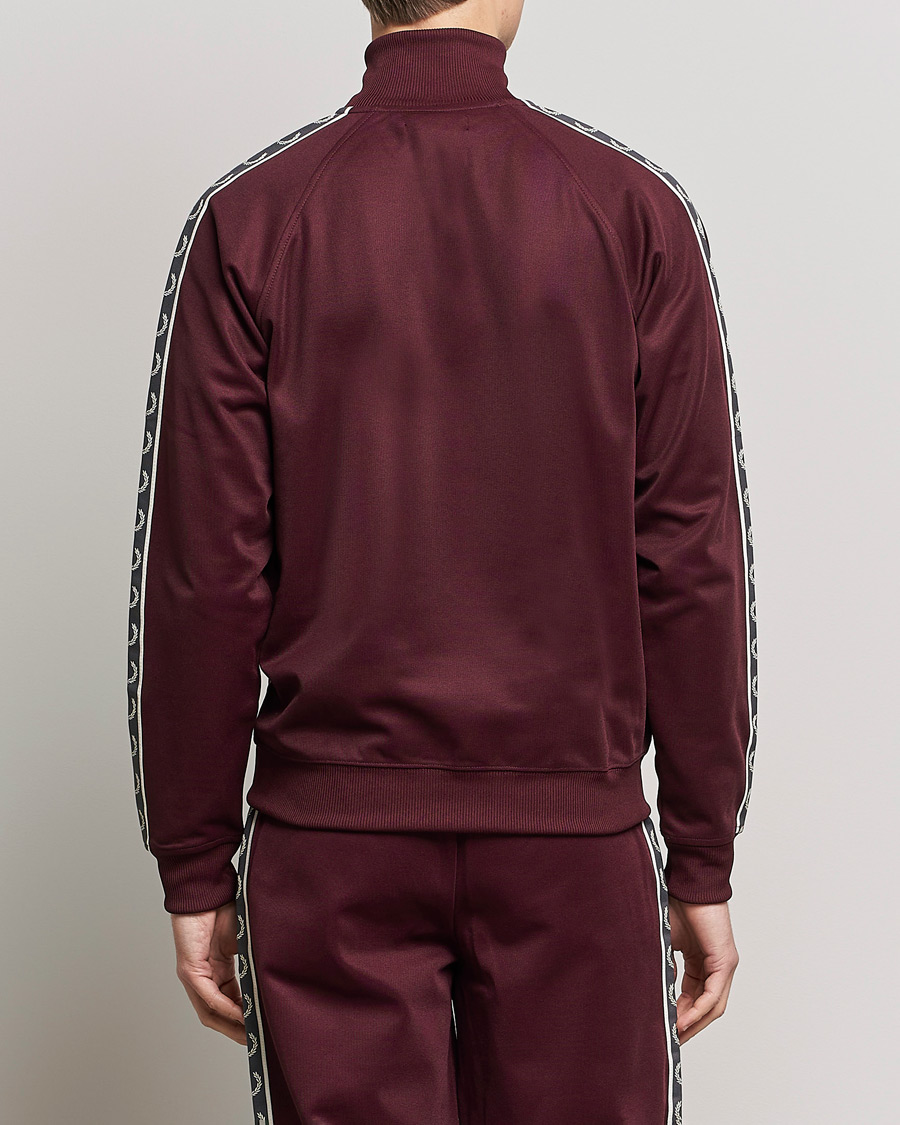 Uomini | Maglieria | Fred Perry | Taped Track Jacket Oxblood