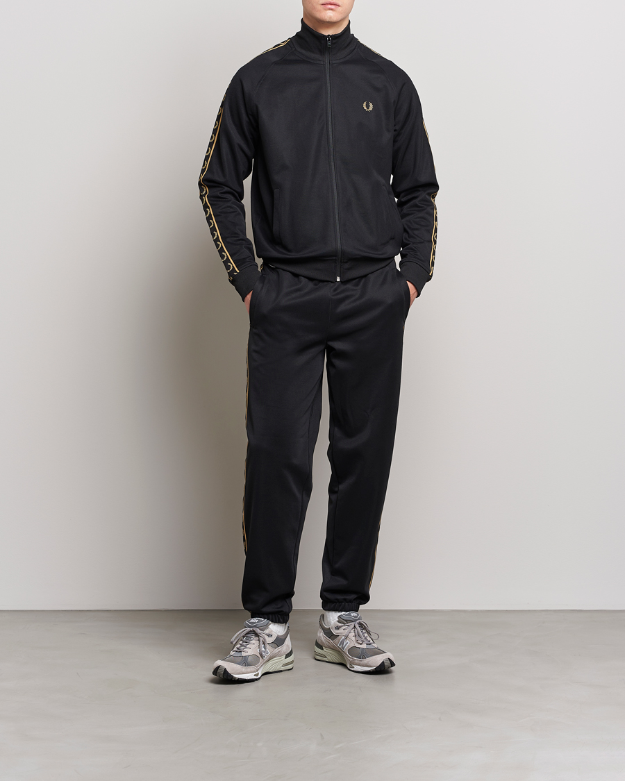 Uomini | Maglieria | Fred Perry | Taped Track Jacket Black