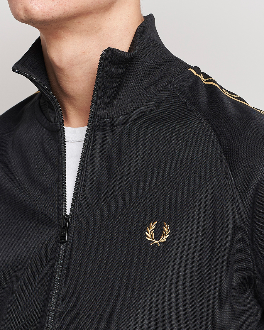 Uomini | Maglieria | Fred Perry | Taped Track Jacket Black