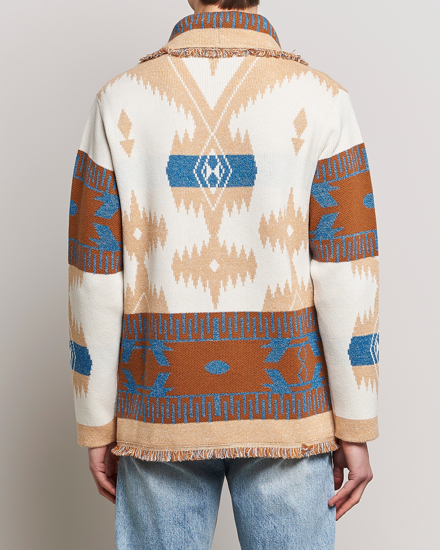 Uomini | Maglieria | Alanui | Icon Cashmere Jacquard Cardigan Chalk