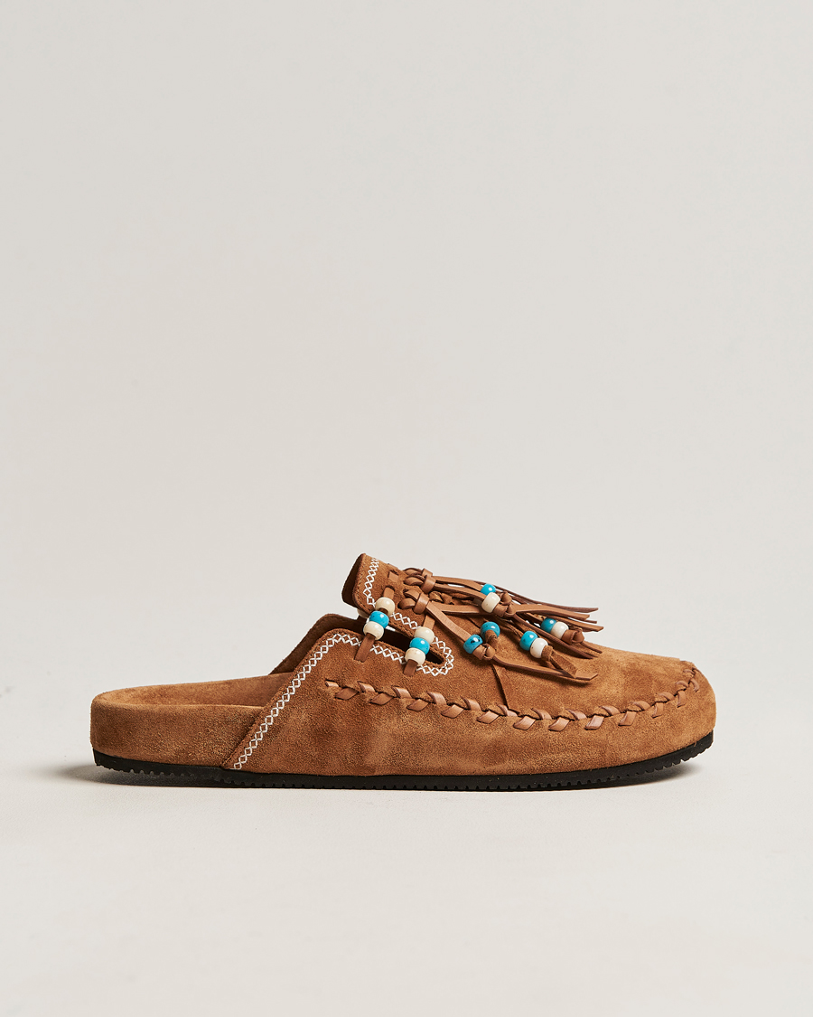 Uomini | Alanui Salvation Mountain Mule Brown Suede | Alanui | Salvation Mountain Mule Brown Suede