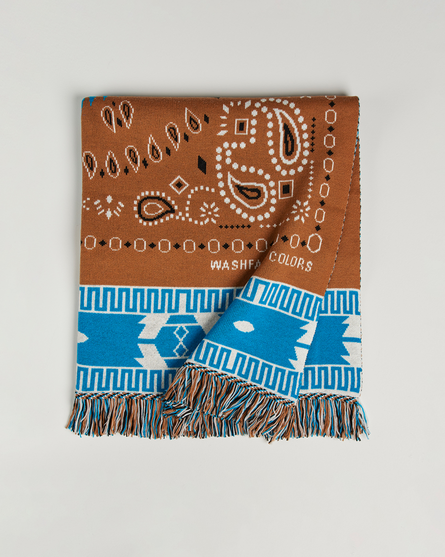Uomini | Alanui Bandana Jacquard Blanket Brown | Alanui | Bandana Jacquard Blanket Brown