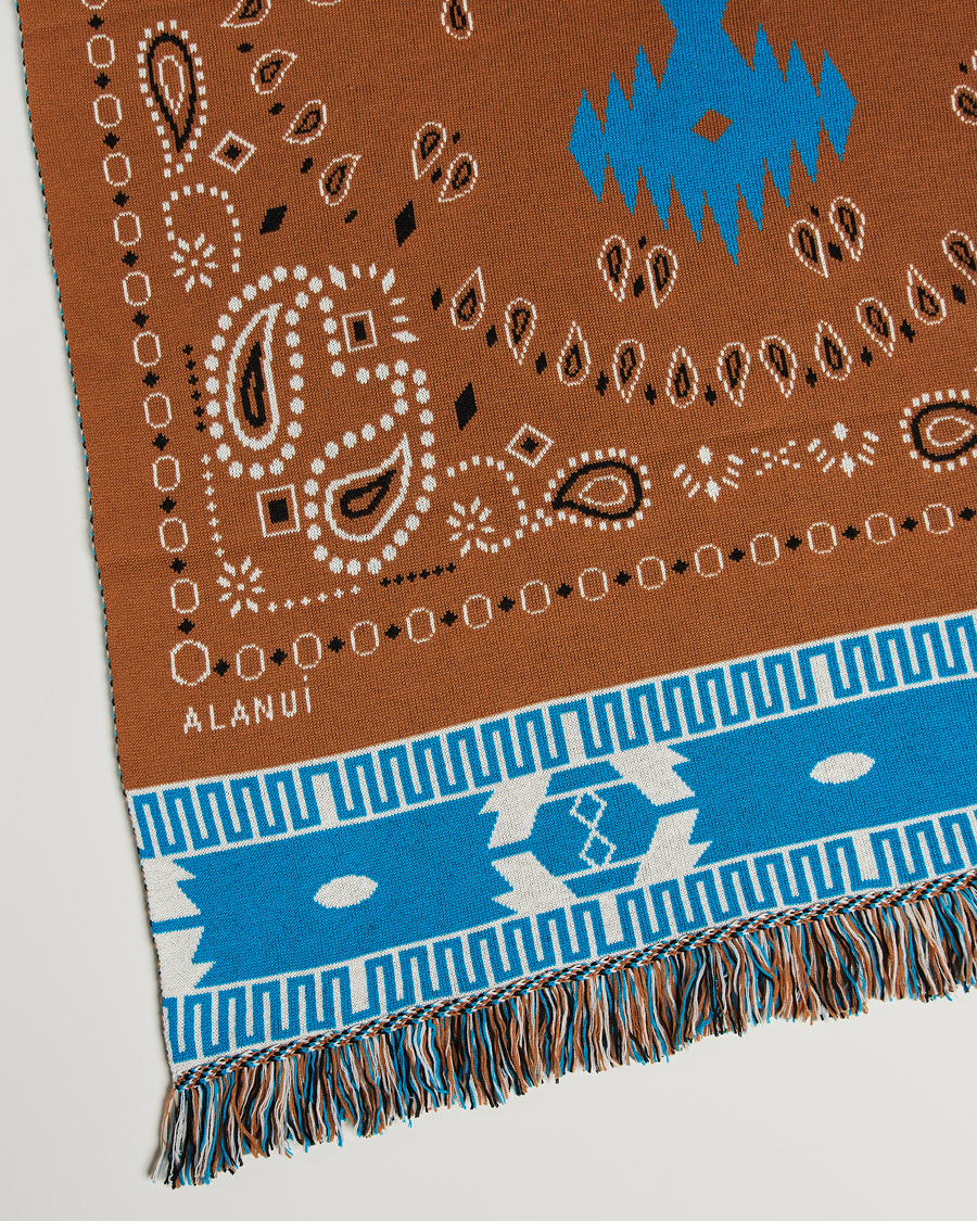 Uomini | Alanui Bandana Jacquard Blanket Brown | Alanui | Bandana Jacquard Blanket Brown