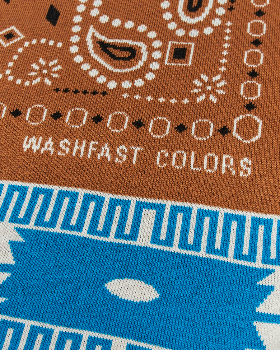 Uomini | Alanui Bandana Jacquard Blanket Brown | Alanui | Bandana Jacquard Blanket Brown