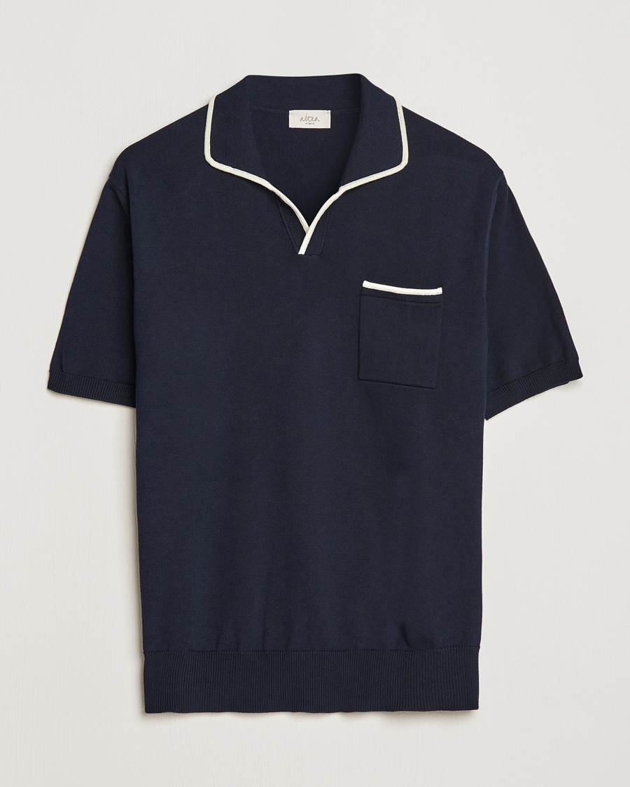 Uomini | Polo | Altea | Short Sleeve Riviera Polo Navy