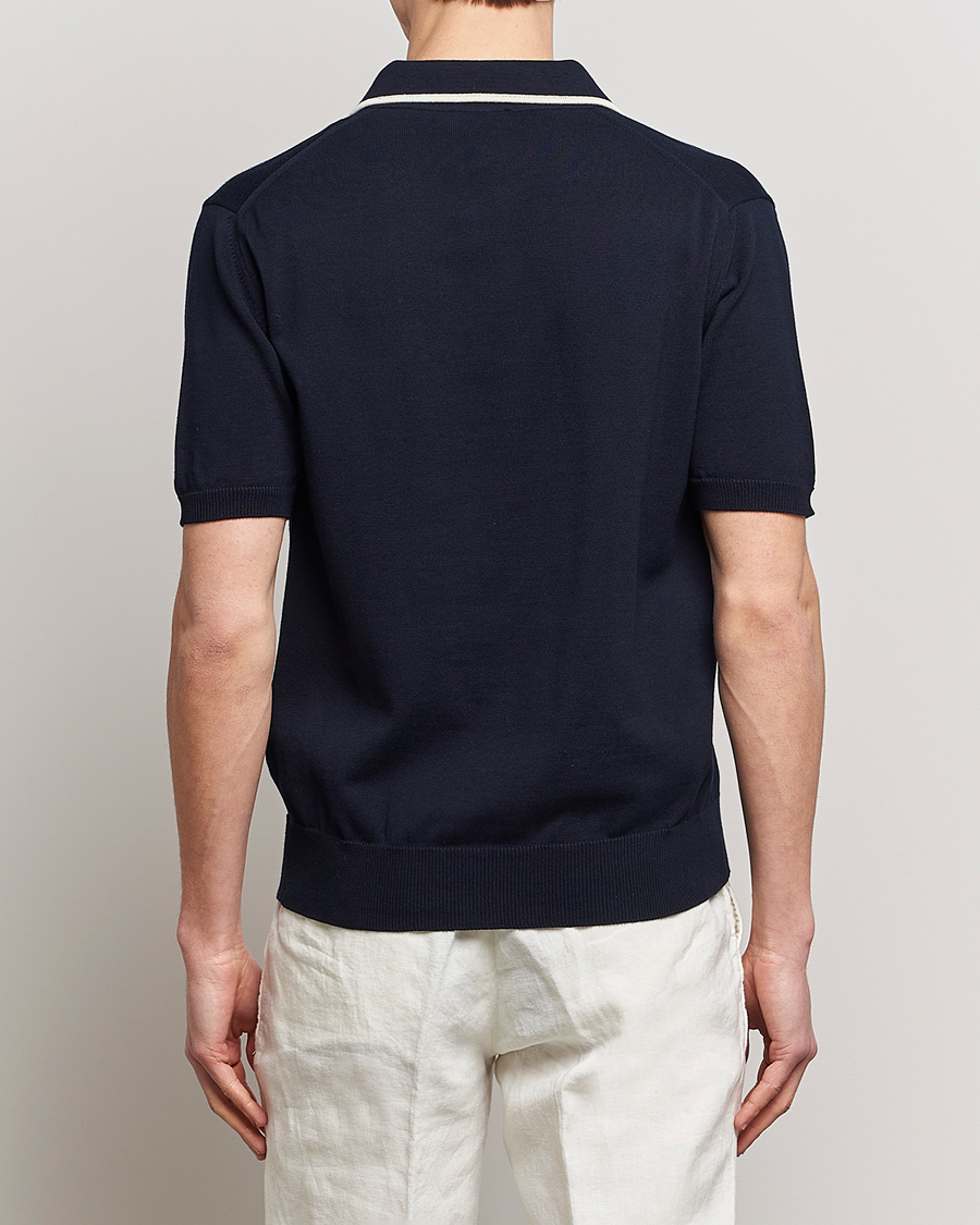 Uomini | Polo | Altea | Short Sleeve Riviera Polo Navy