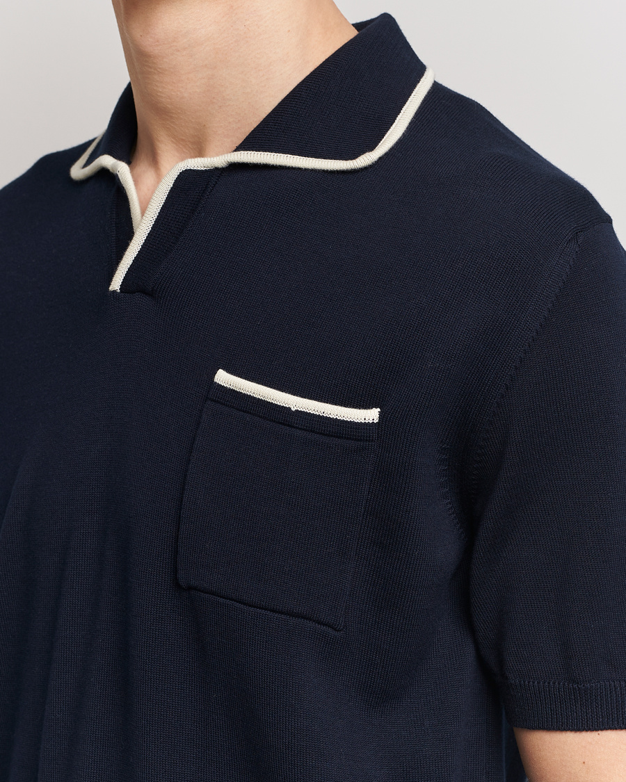 Uomini | Polo | Altea | Short Sleeve Riviera Polo Navy