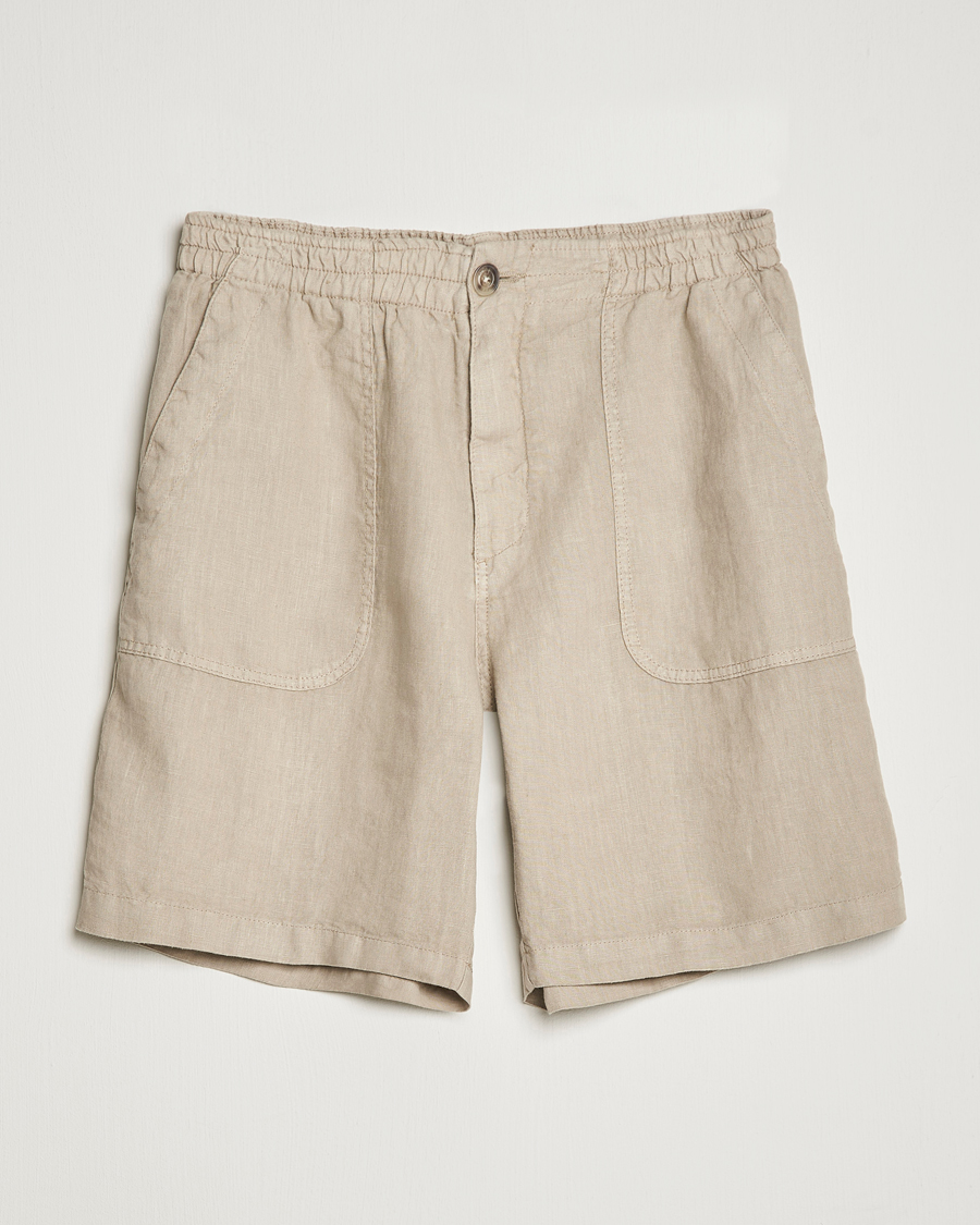 Uomini | Pantaloncini | Altea | Linen Shorts Beige