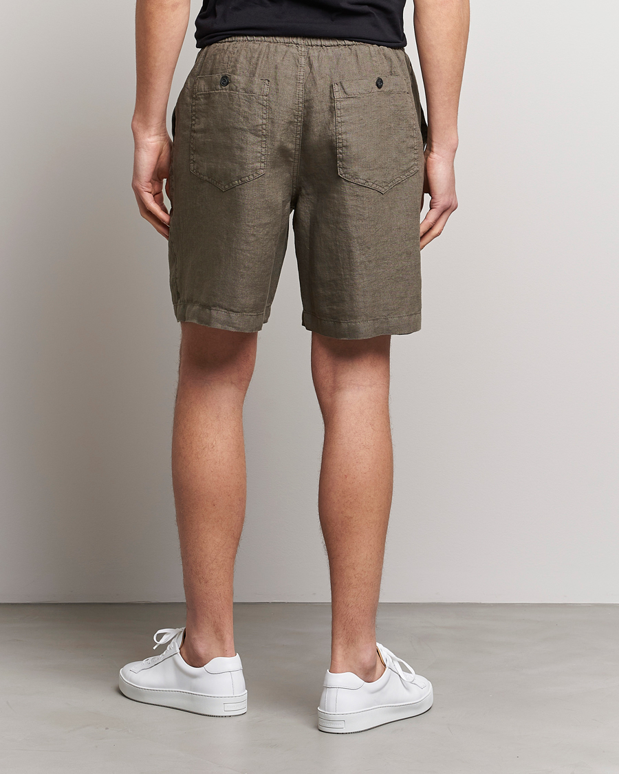 Uomini | Pantaloncini | Altea | Linen Shorts Olive
