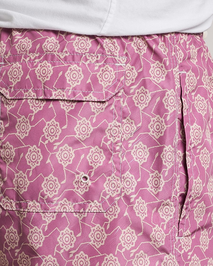 Uomini | Costumi da bagno | Altea | Printed Swim Trunks Pale Burgundy