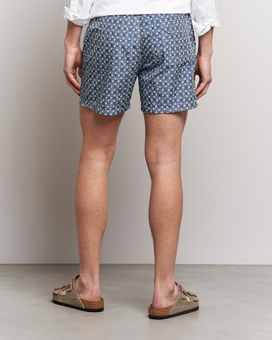 Uomini | Costumi da bagno | Altea | Printed Swim Trunks Navy