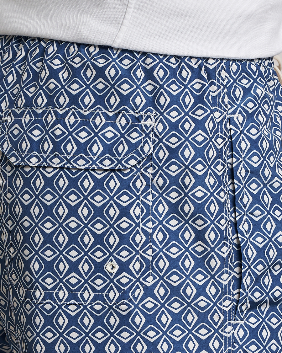 Uomini | Costumi da bagno | Altea | Printed Swim Trunks Navy