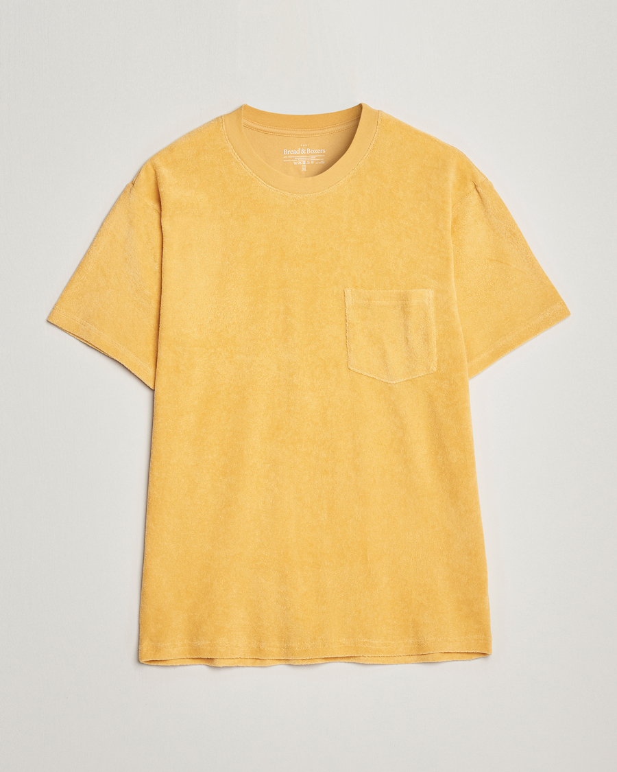 Uomini | T-shirt | Bread & Boxers | Terry Crew Neck T-Shirt Sahara Sun
