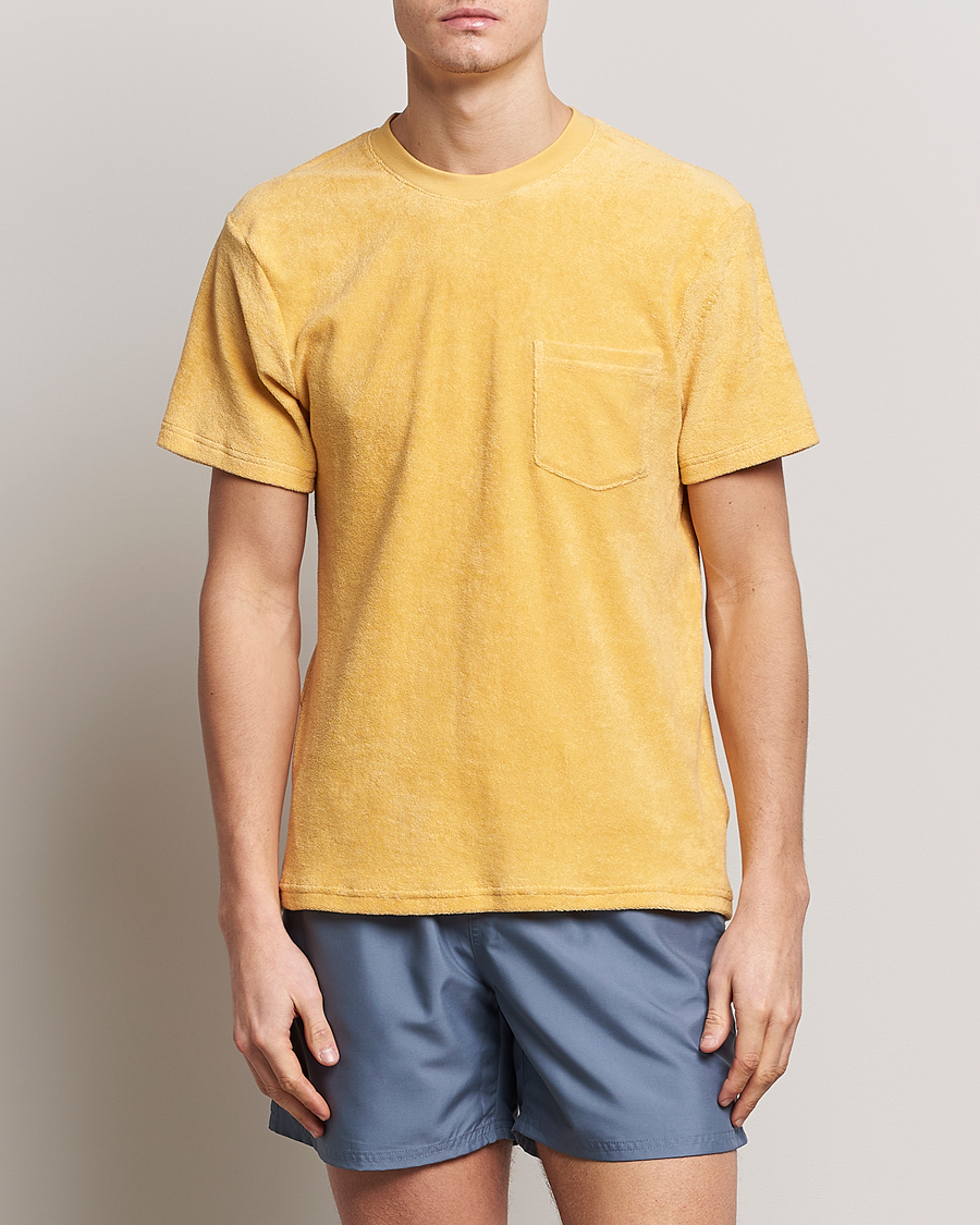 Uomini | T-shirt | Bread & Boxers | Terry Crew Neck T-Shirt Sahara Sun