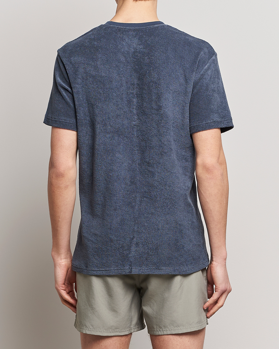 Uomini | T-shirt | Bread & Boxers | Terry Crew Neck T-Shirt Smoky Blue