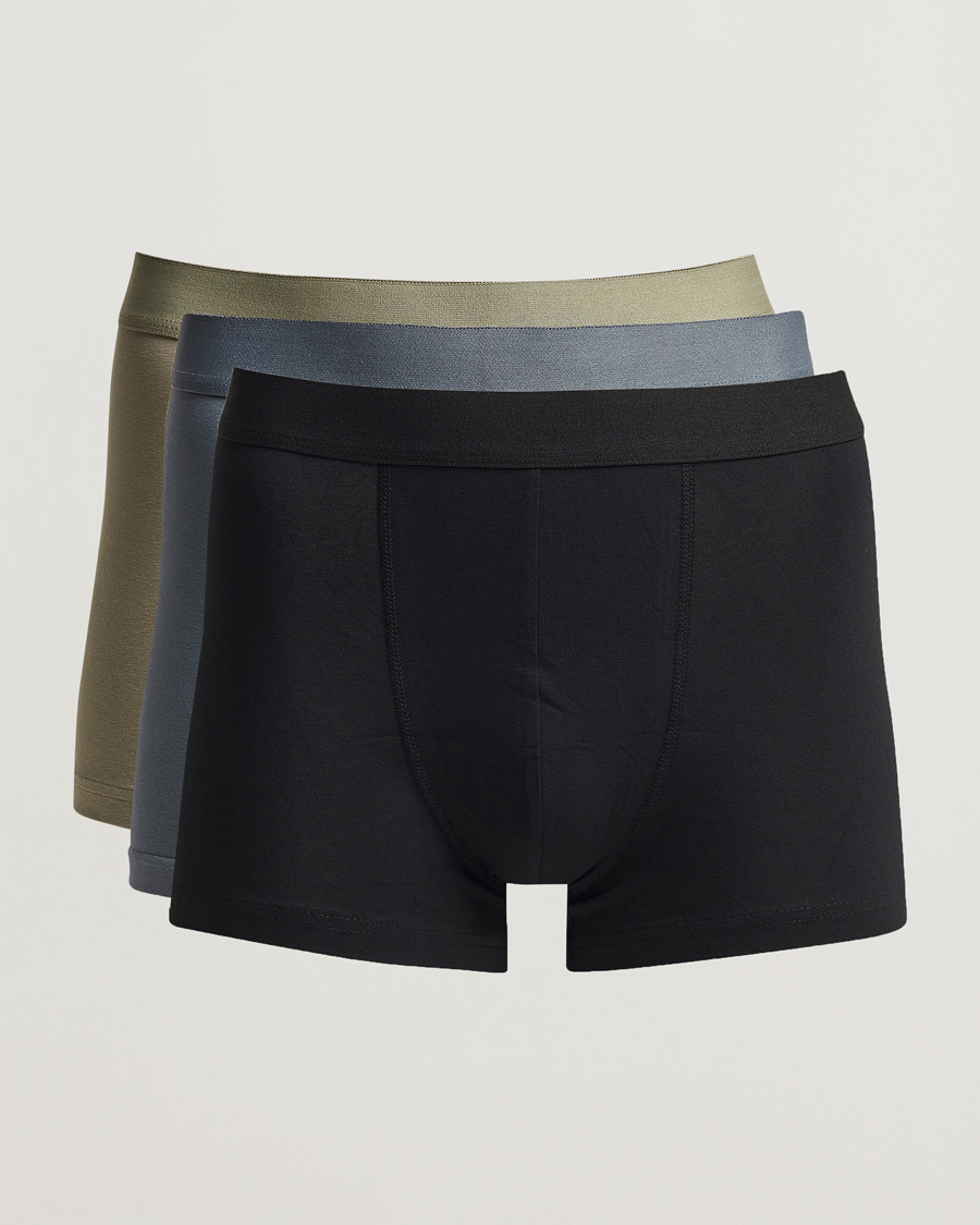 Uomini | Biancheria intima | Bread & Boxers | 3-Pack Boxer Brief Blue/Green/Black