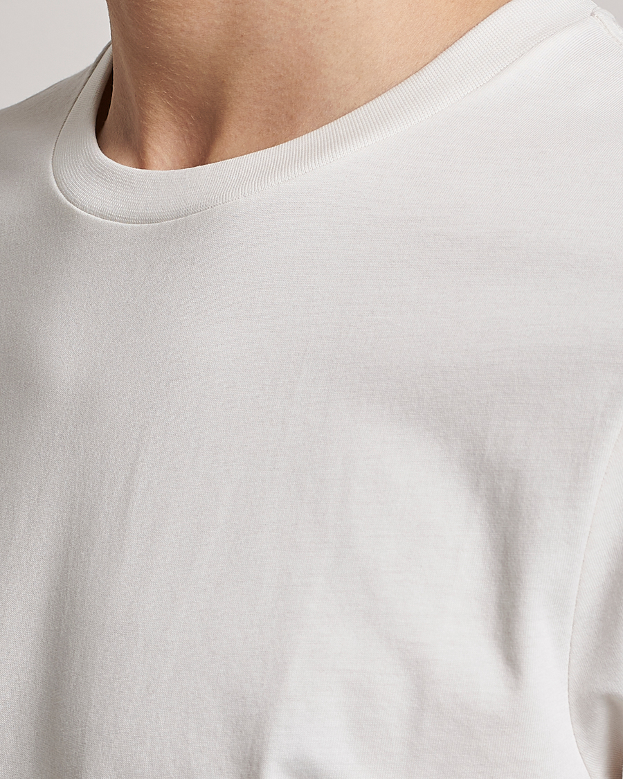 Uomini | T-shirt | Bread & Boxers | Heavy Cotton Crew Neck Tee Ivory